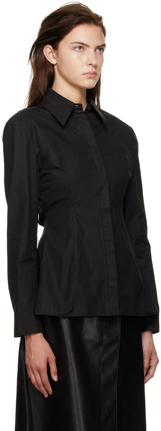 LVIR Black Open Back Shirt