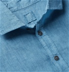 120% - Linen-Chambray Shirt - Blue