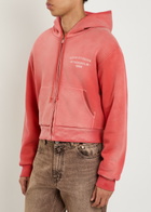 Acne Studios Logo-print Cotton Sweatshirt Red