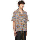 Rhude Brown Eagle Printed Shirt