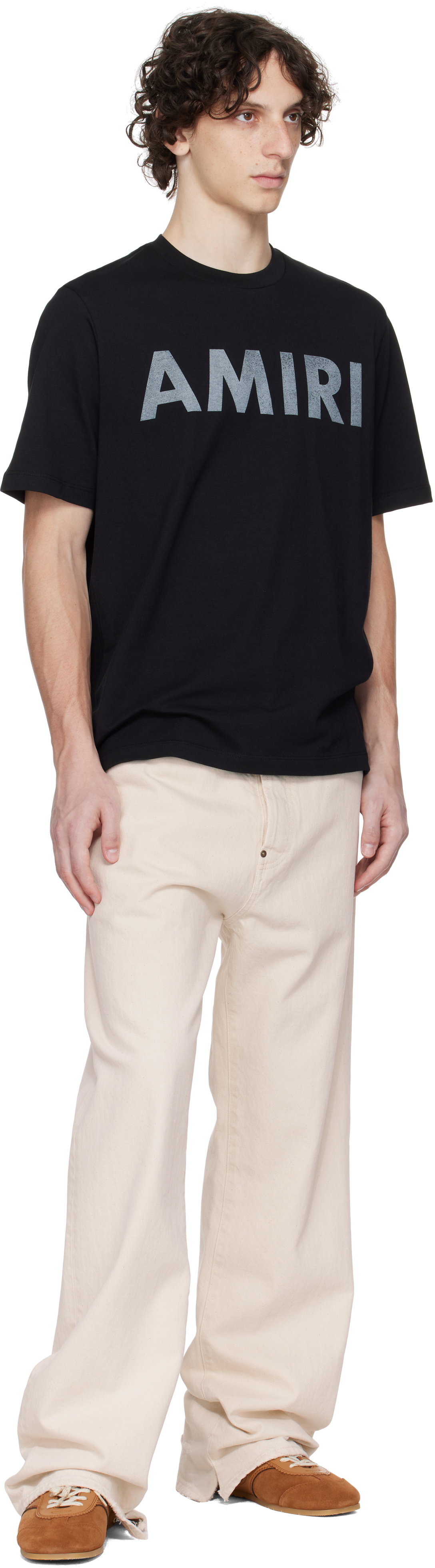 AMIRI Black 'Amiri' Stencil T-shirt Amiri