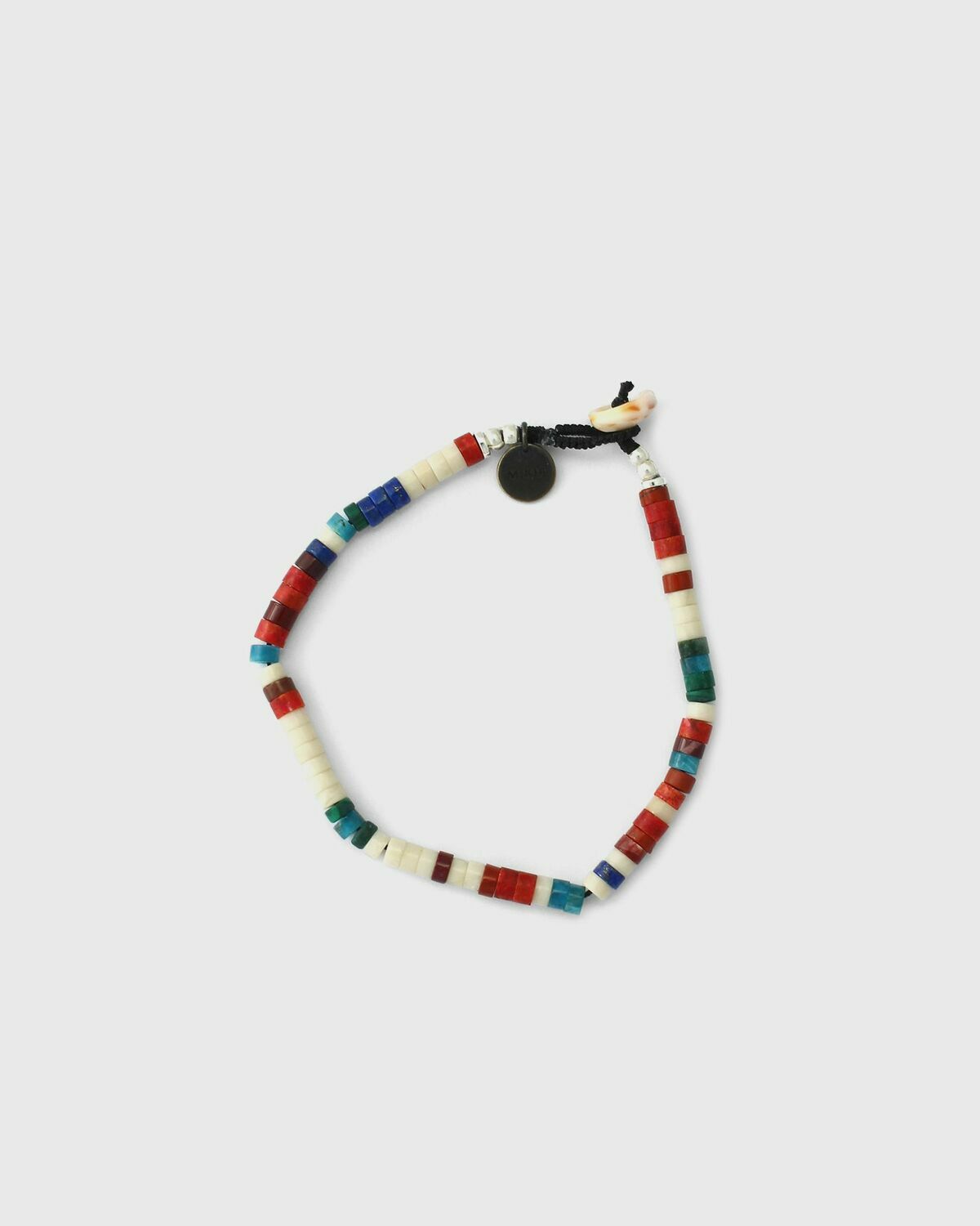 MIKIA Heishi beads multi/red Mens Bracelet