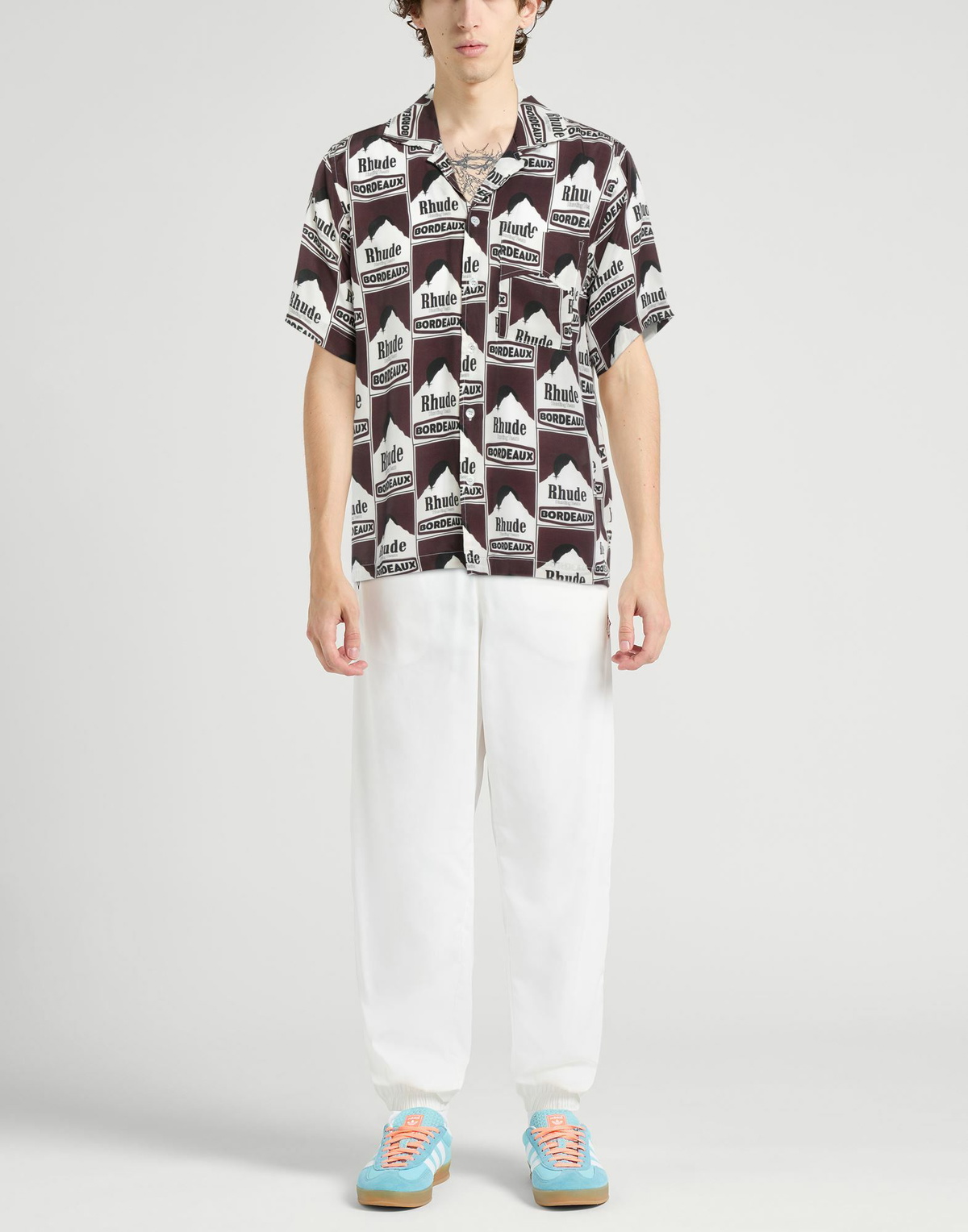 Rhude Mens Shirt Chocolate in Brown