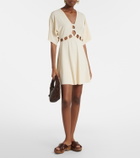 Eres Connection cutout jersey minidress