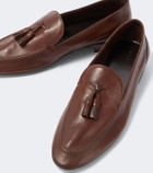 The Row Caden leather loafers