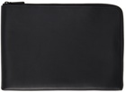 Common Projects Black Medium Leather Folio Pouch