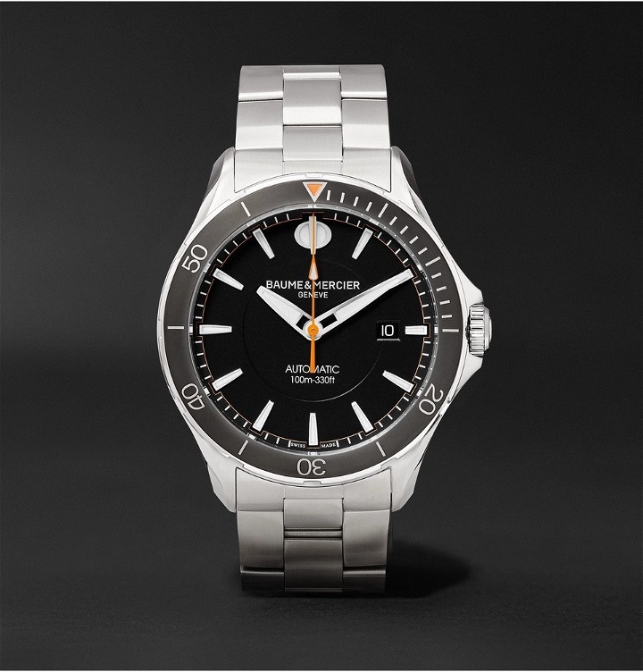 Photo: Baume & Mercier - Clifton Club Automatic 42mm Stainless Steel Watch - Black