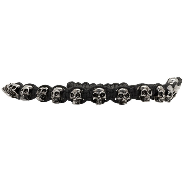 Photo: Alexander McQueen Black Skull Friendship Bracelet 