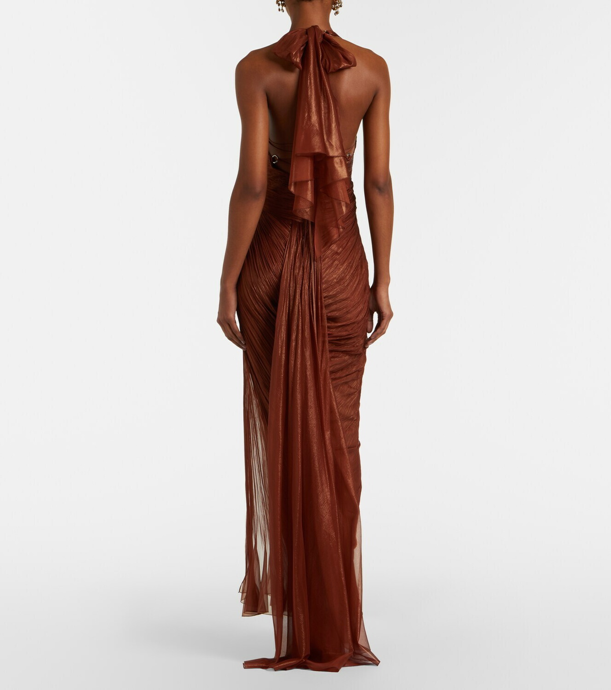 Maria Lucia Hohan Milagros halterneck silk muslin gown