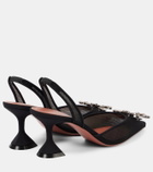 Amina Muaddi Begum 70 mesh slingback pumps