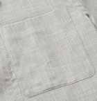Odyssee - Maylen Camp-Collar Basketweave Cotton Shirt - Gray