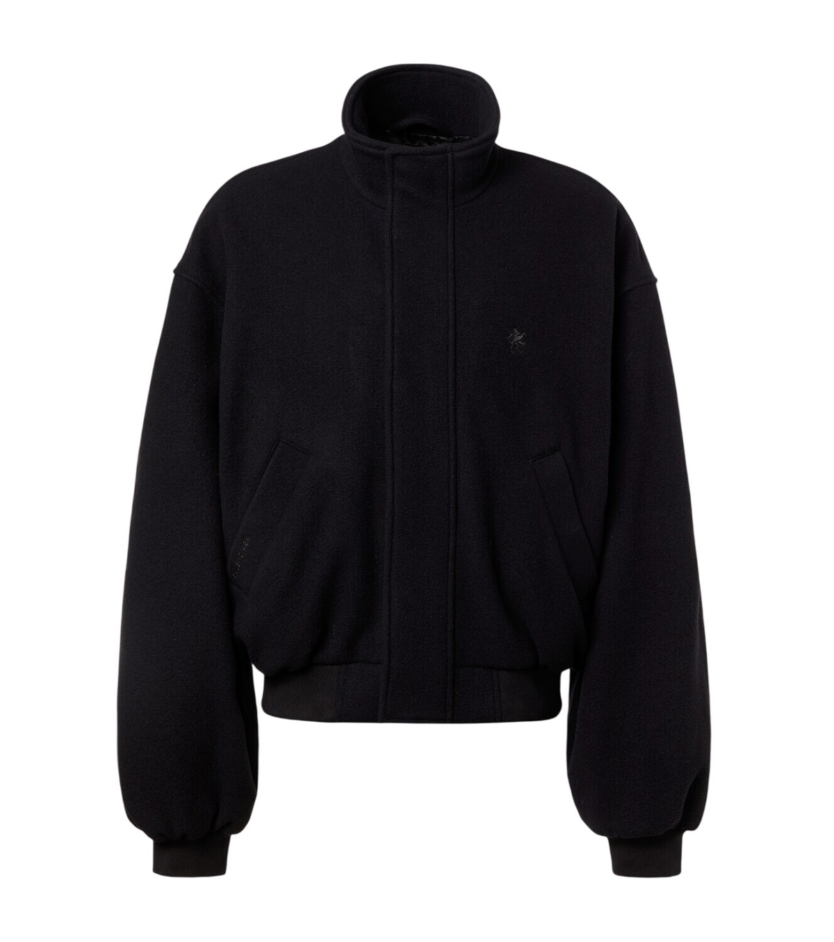 Balenciaga Men's Paris Varsity Jacket in Black Balenciaga