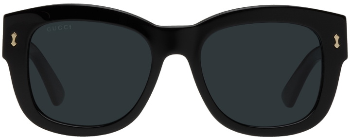 Photo: Gucci Black Round Sunglasses