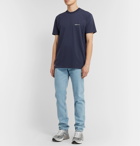 A.P.C. - JJJJound Logo-Print Cotton-Jersey T-Shirt - Blue