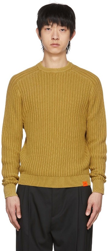 Photo: Aspesi Yellow Knit Sweater
