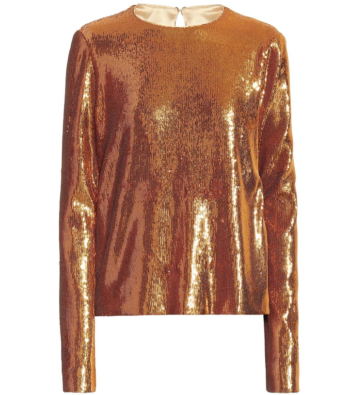 Photo: Galvan Gilded Clara sequined top