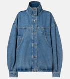 The Attico Oversized denim bomber jacket