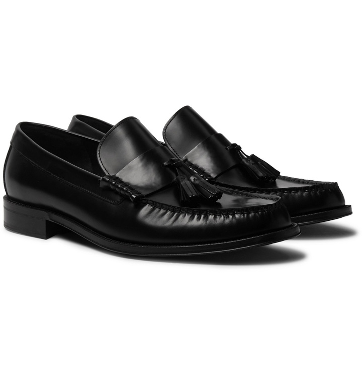 Photo: Paul Smith - Lewin Polished-Leather Tasselled Loafers - Black
