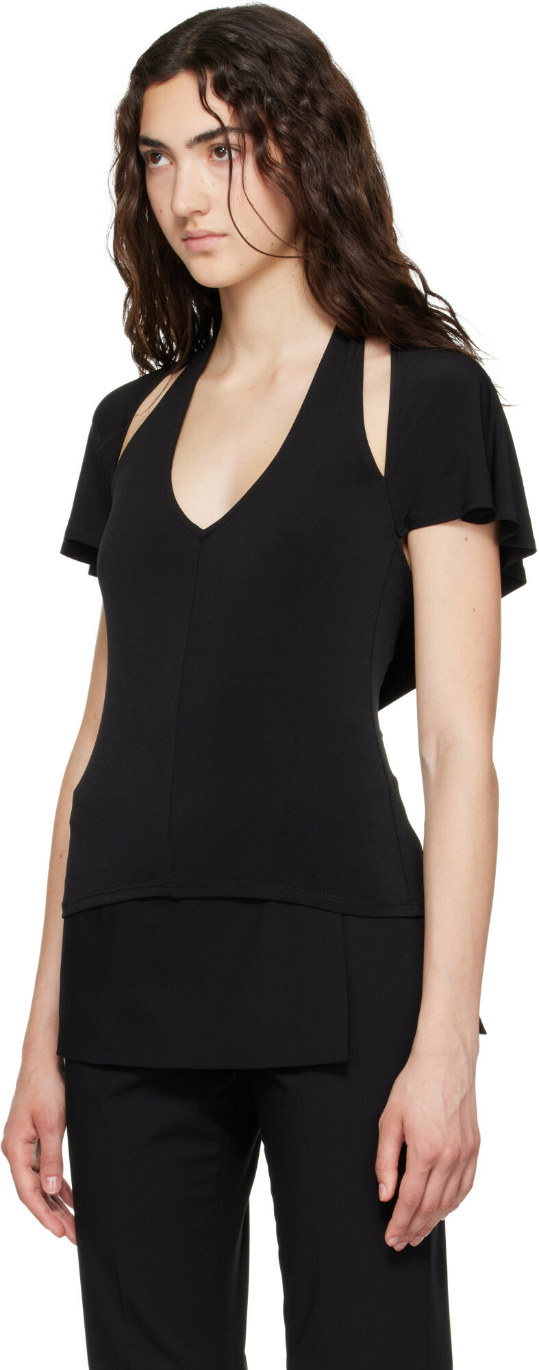 Sandy Liang Black Bellini Top