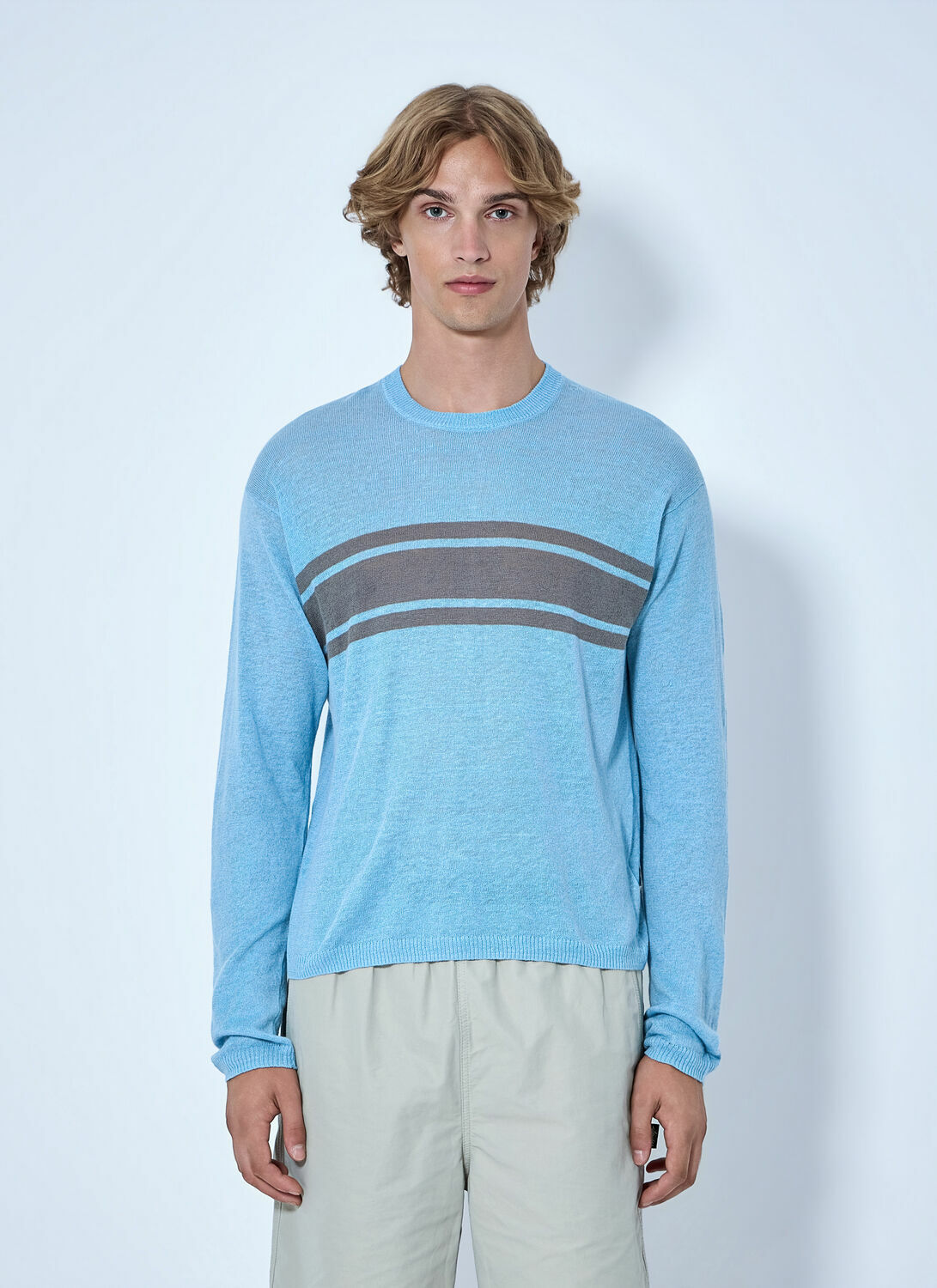 Stüssy Striped Crewneck Sweater