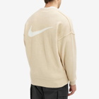 Nike Men's Tech Pack Engineered Knit Sweatshirt in Sanddrift