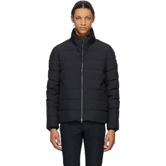 Photo: Herno Navy Down Quilted Coat