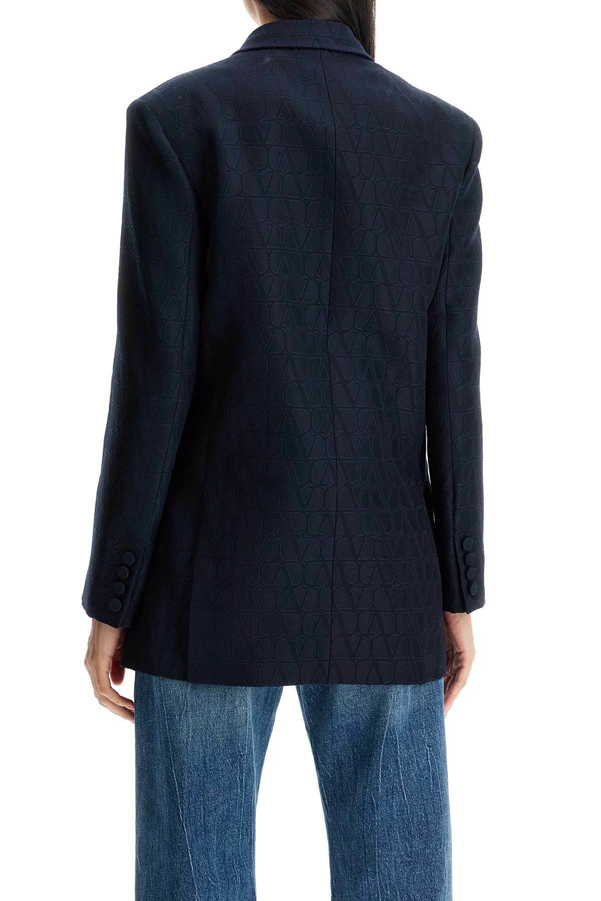 ジャケット Valentino Garavani Double-Breasted Toile Icon VALENTINO GARAVANI double-breasted toile icon Blue Valentino