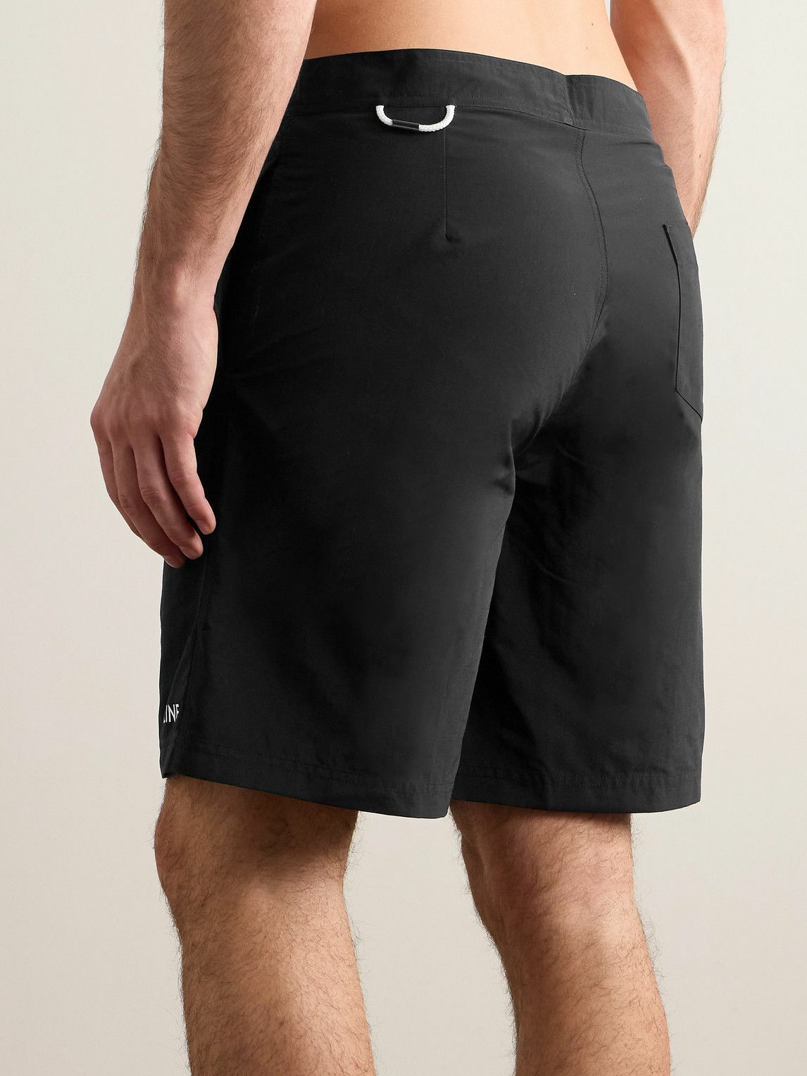 CELINE - Straight-Leg Long-Length Swim Shorts - Black