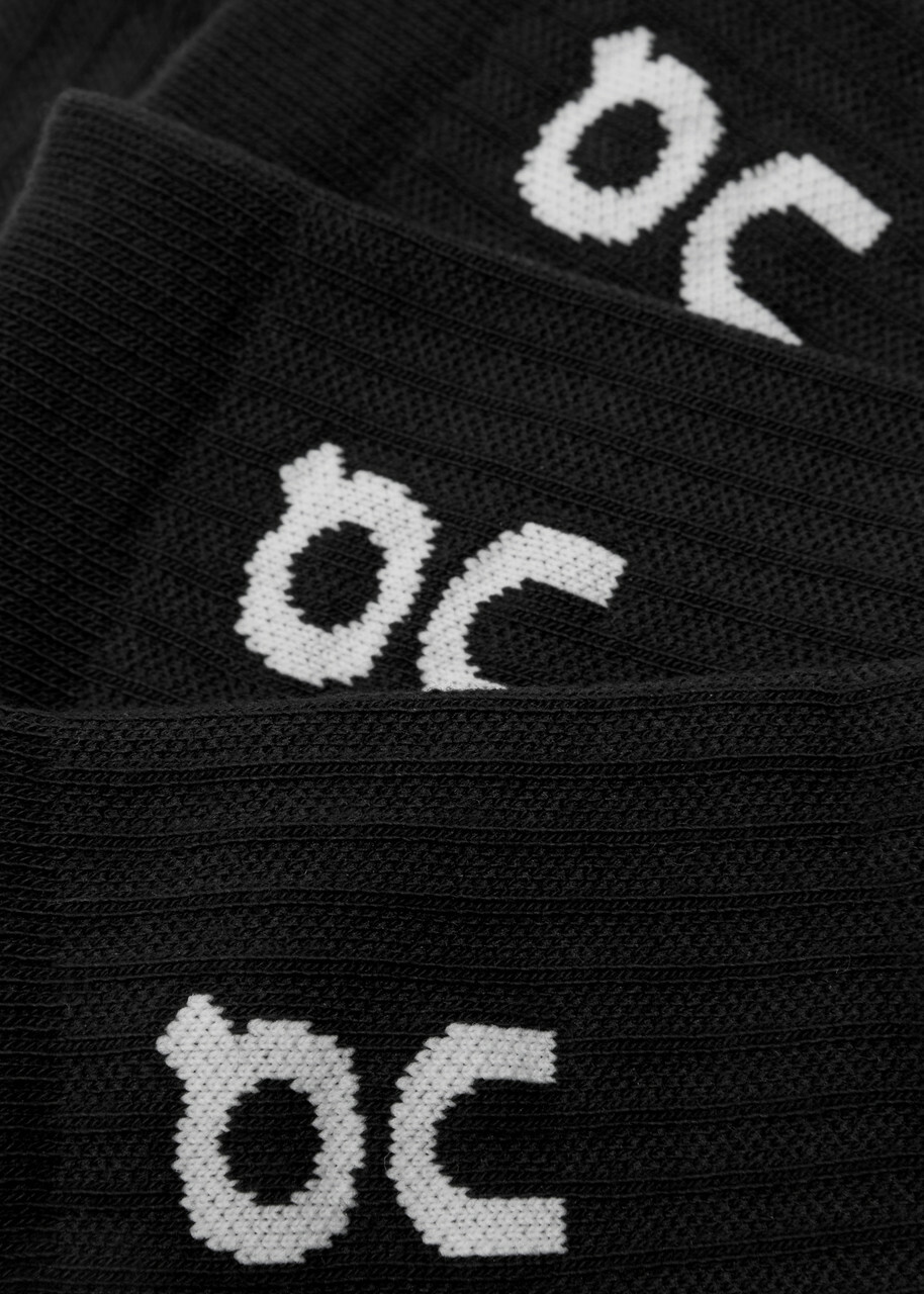 ON Logo Cotton-blend Socks set of Three Black