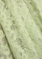 DE LA Vali Laia Floral Lace Maxi Dress Light Green