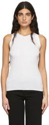 CO White Silk Tank Top