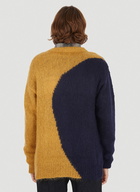 Colour Block Cardigan in Dark Blue