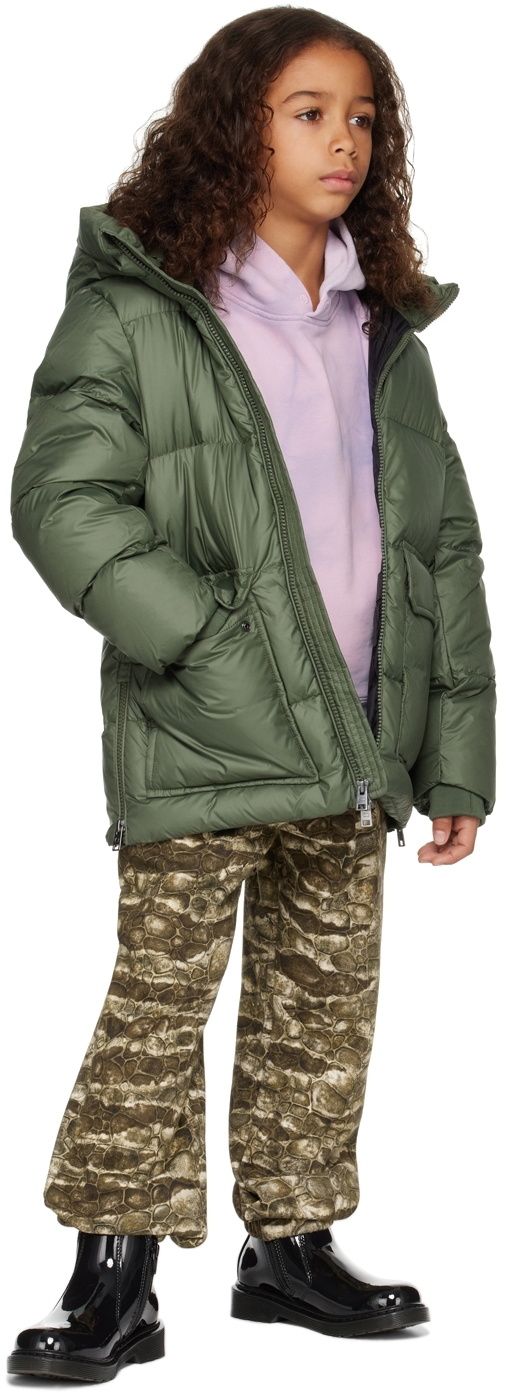 Woolrich Kids Khaki Quilted Down Jacket