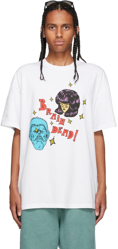 Photo: Brain Dead White Friday Night Kisses T-Shirt