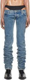 Jean Paul Gaultier Blue Shayne Oliver Edition Jeans
