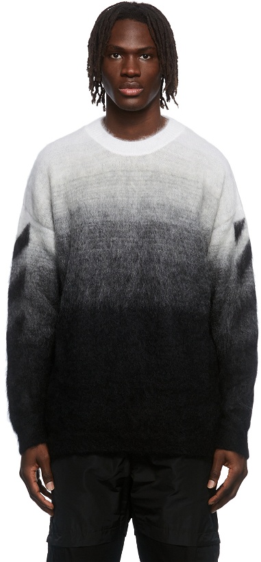 Photo: Off-White Black Diag Brushed Sweater