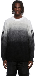 Off-White Black Diag Brushed Sweater