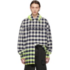 Juun.J Multicolor Checkered Shirt