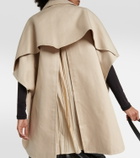 Max Mara Double-breasted cotton cape