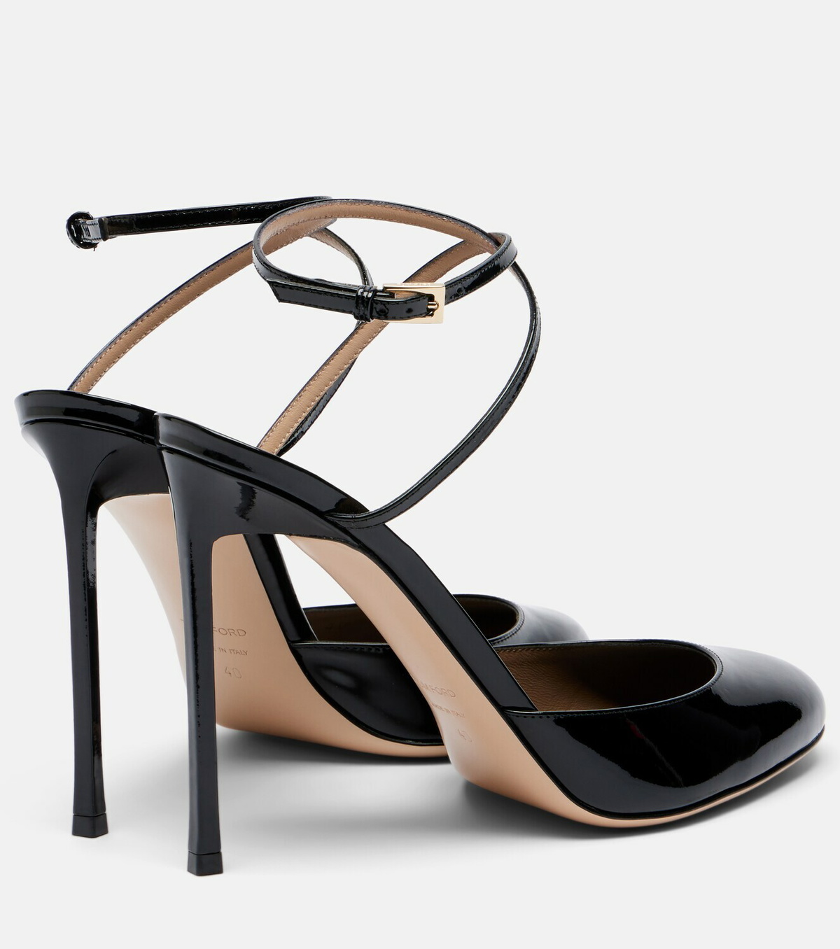Tom Ford Patent leather slingback pumps