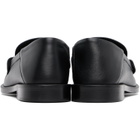 BALMAIN Black Sync Smooth Leather Loafers