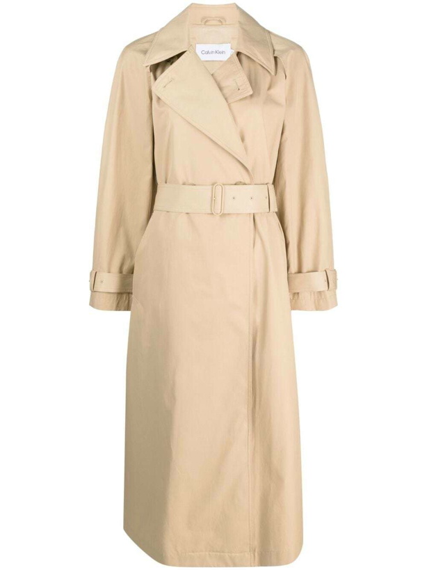 Photo: CALVIN KLEIN - Long Coat With Belt