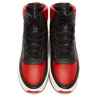 Fear of God Red and Black B-Ball High-Top Sneakers