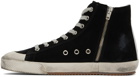 Golden Goose Black Francy Bike High-Top Sneakers