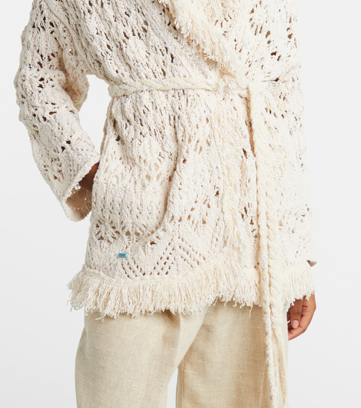 Alanui Lagoon Romance cotton-blend cardigan