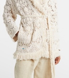 Alanui Lagoon Romance cotton-blend cardigan