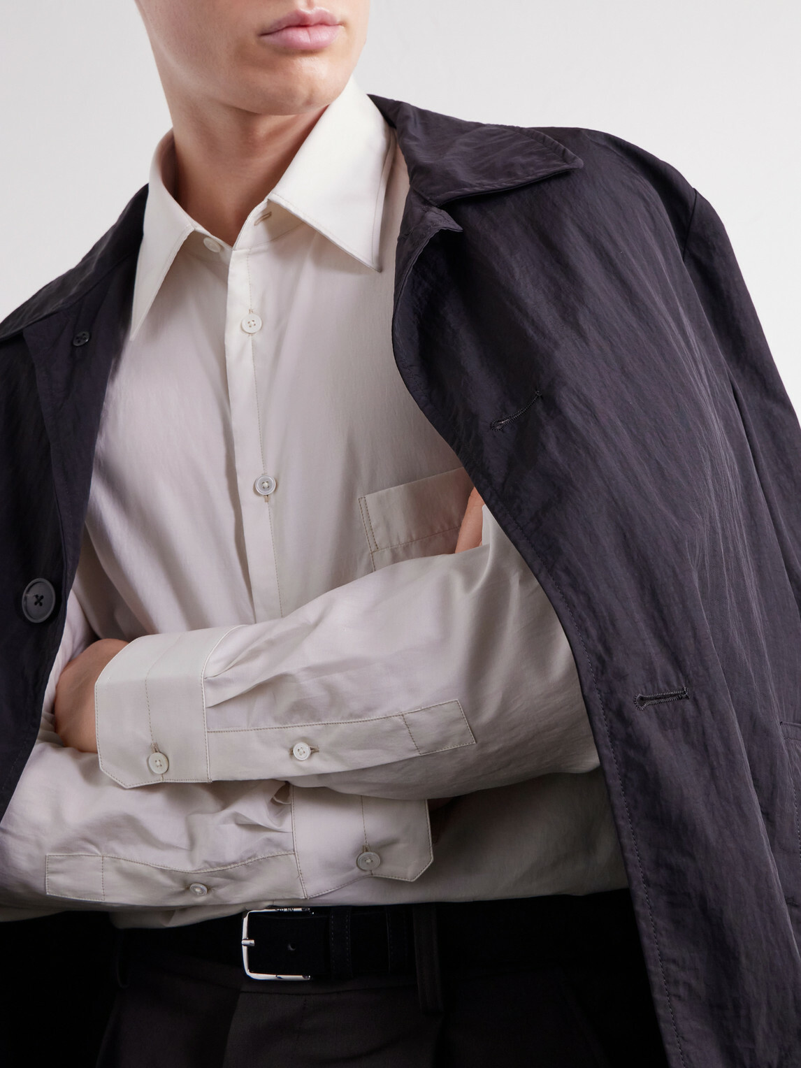 LEMAIRE - Cotton and Silk-Blend Shirt - Neutrals