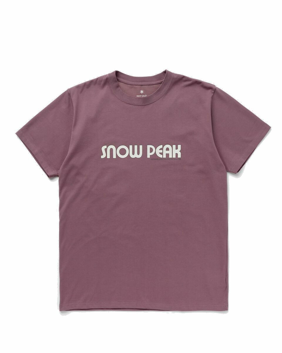 Photo: Snow Peak Land Station T Shirt Pink - Mens - Shortsleeves