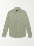 Belstaff - Garment-Dyed Linen Shirt - Green