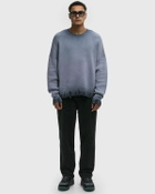 Reternity OIL WASHED KNIT SWEATER Blue Mens Pullover